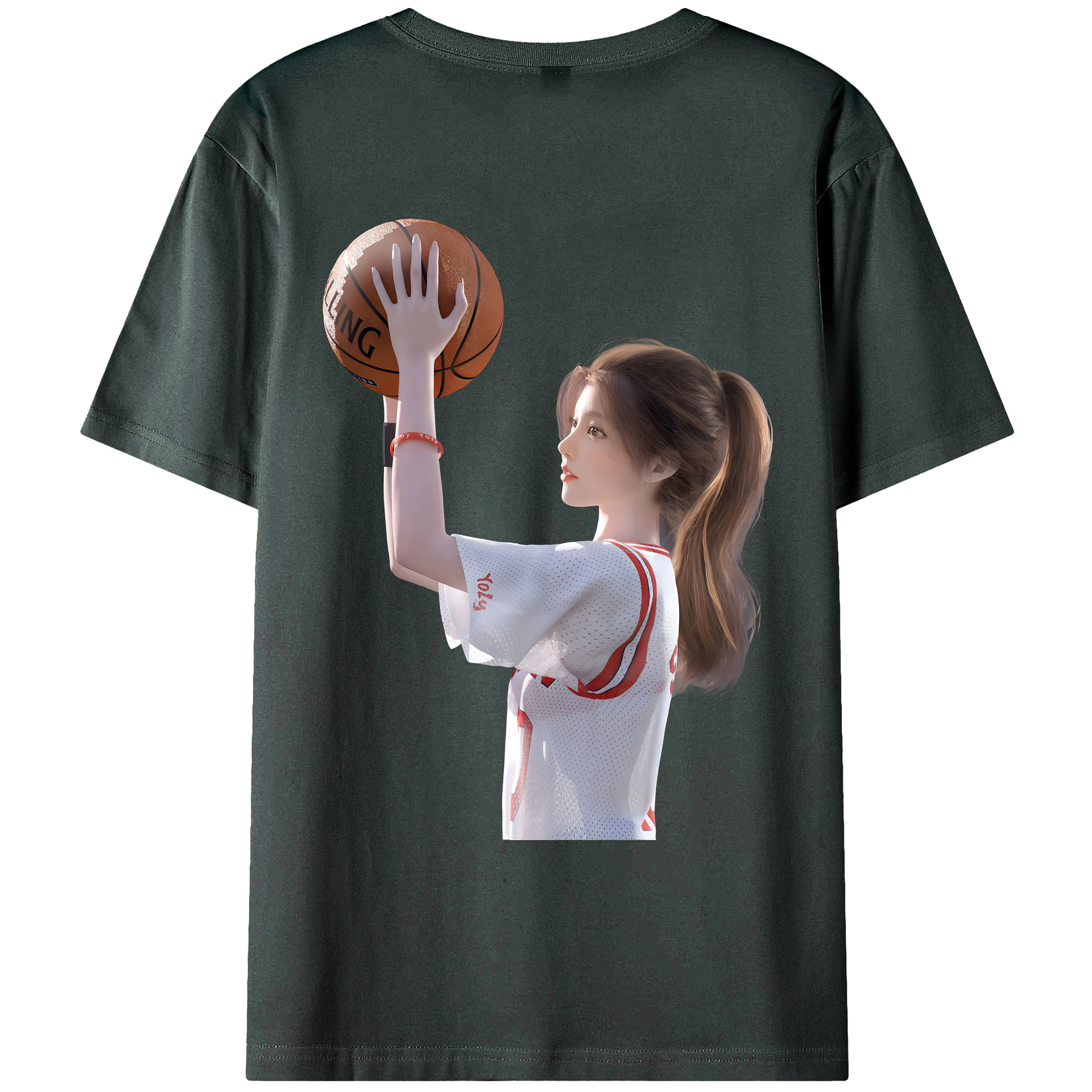 （画像用） SLAM DUNK／スラムダンク 綿100％ メンズ半袖Tシャツ（バックプリント） 通気性